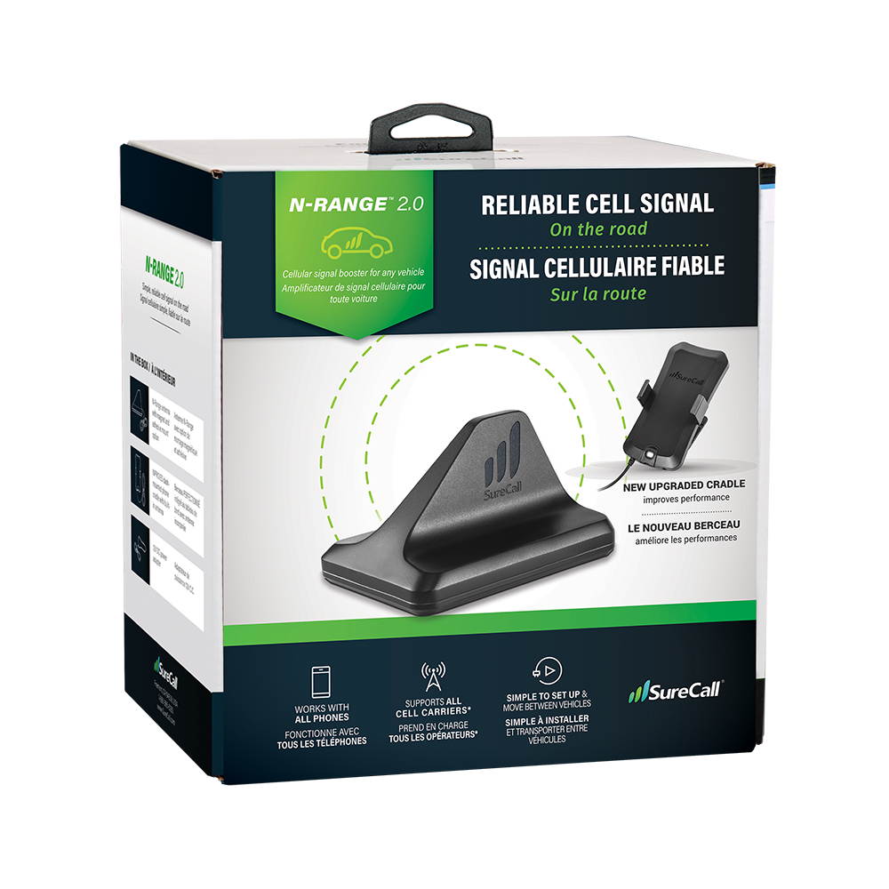 SureCall N-Range 2.0 Single Cell Phone Signal Booster