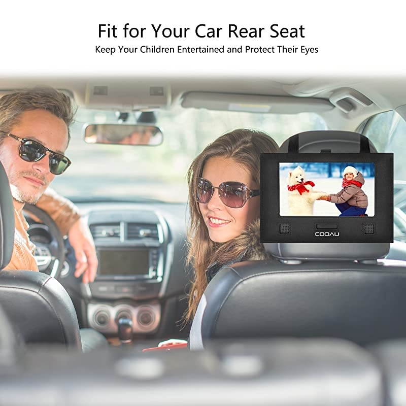 98 Portable DVD Player with 75 Swivel Screen 5 Hour Rechargeable Battery Support USBSD Card Direct Play in Formats AVIRMVBMP3JPEG Blue