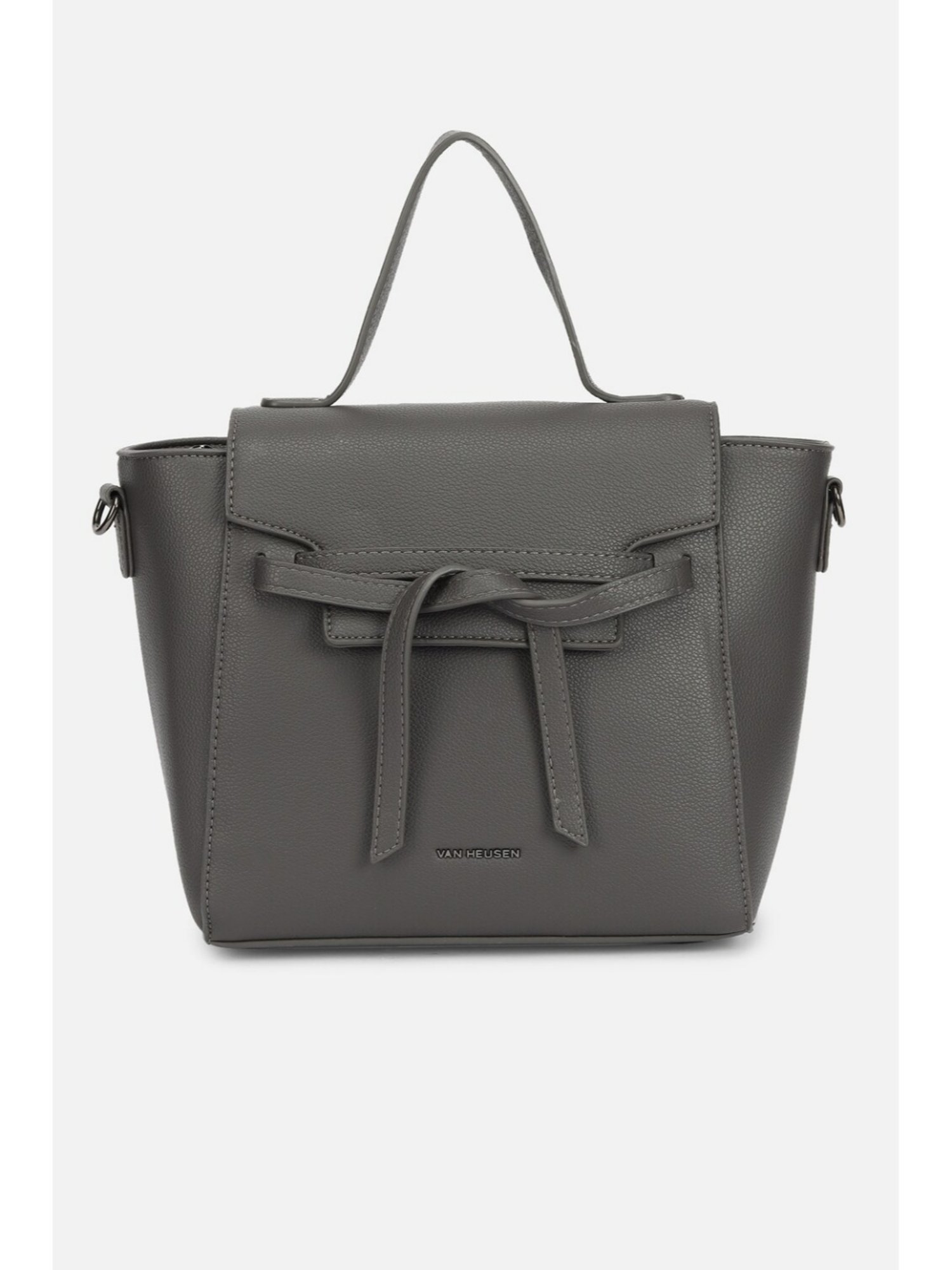 Van Heusen Grey Solid Handbag
