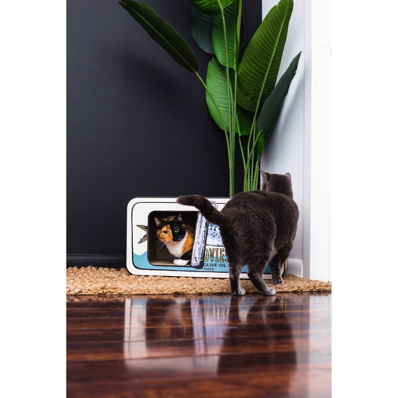 PETKIT Flying Fish Cat Scratcher - White/Blue