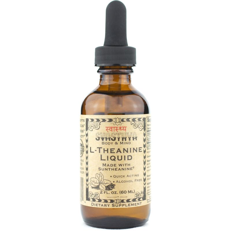 Svasthya Body & Mind L-Theanine Liquid-2 oz