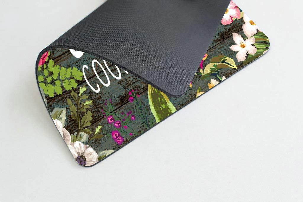 Chaos Coordinator Motivational Quote Mouse pad,Floral Mouse Pad Computer Accessories Home Office Space Cubicle Decor Gaming Mouse Pad Custom Design,