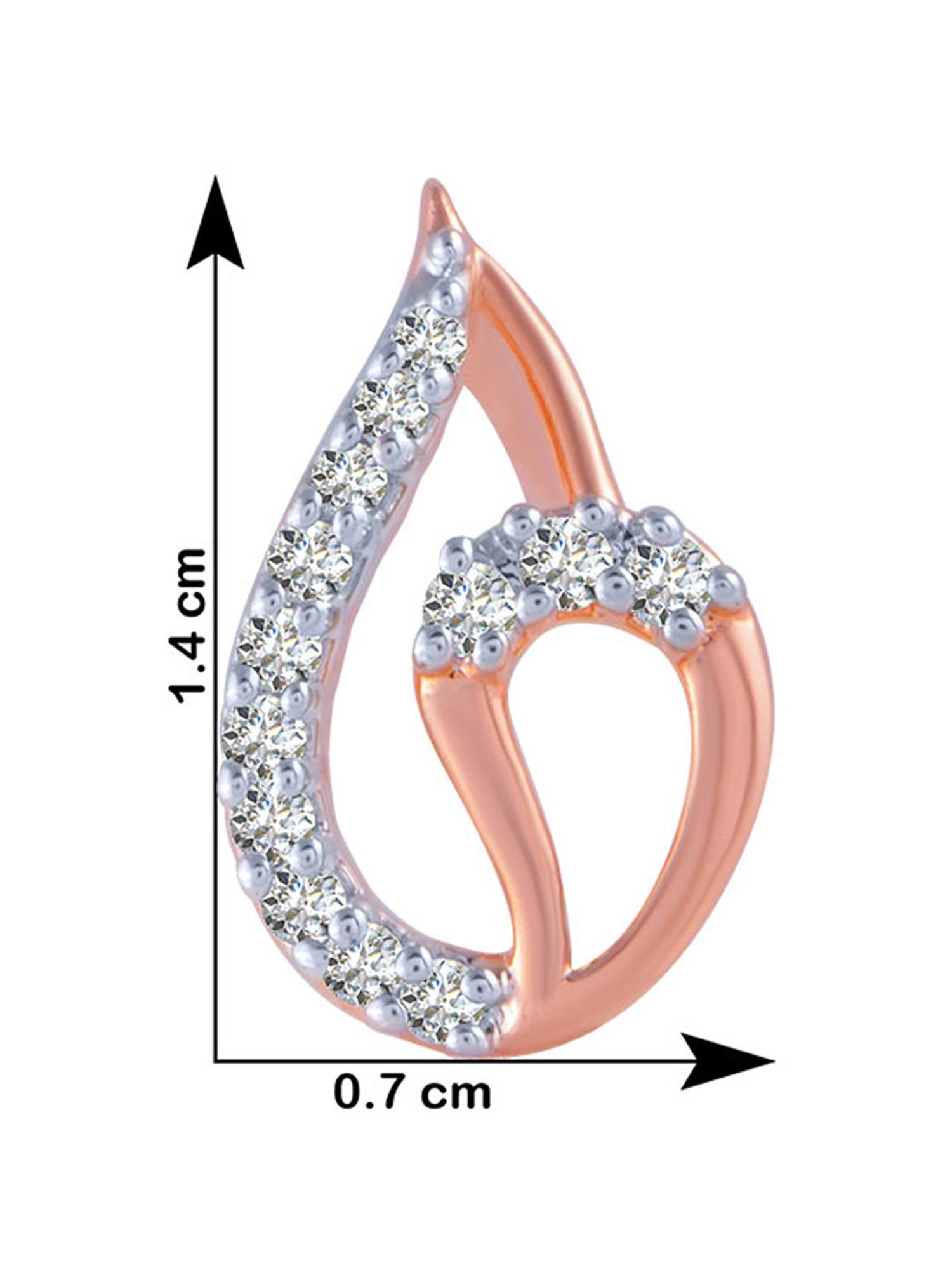 P.C. Chandra Jewellers 18 kt Gold & Diamond Earrings