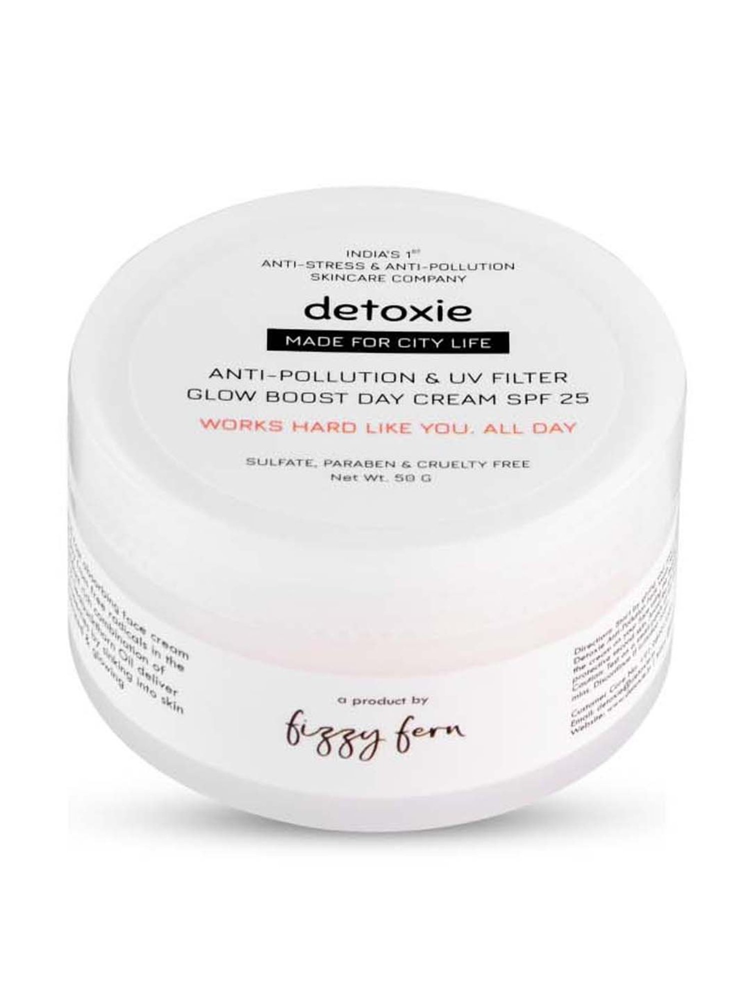 Detoxie Anti-Pollution & UV Filter Glow Boost Day Cream SPF 25 - 50 gm