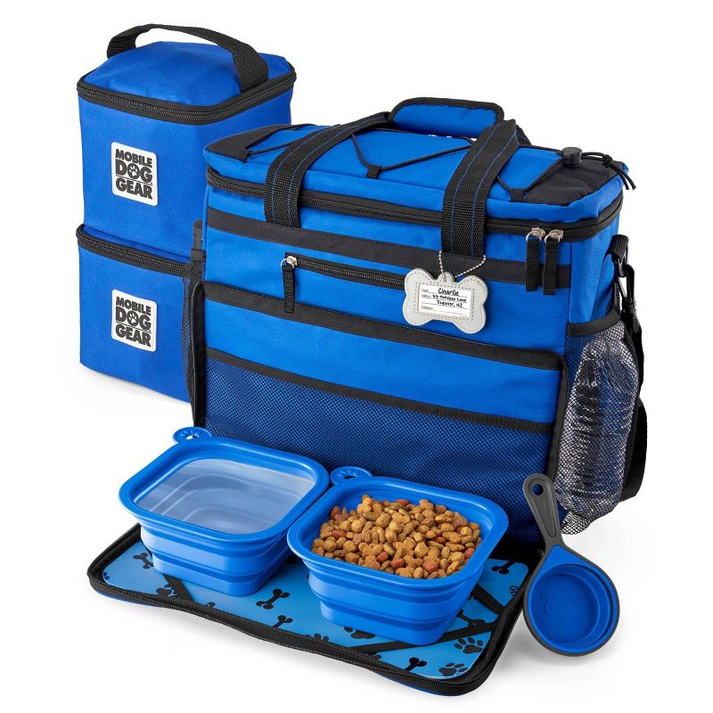 Overland Travelware Suitcase - Dog - Rolling Weekender - Royal Blue