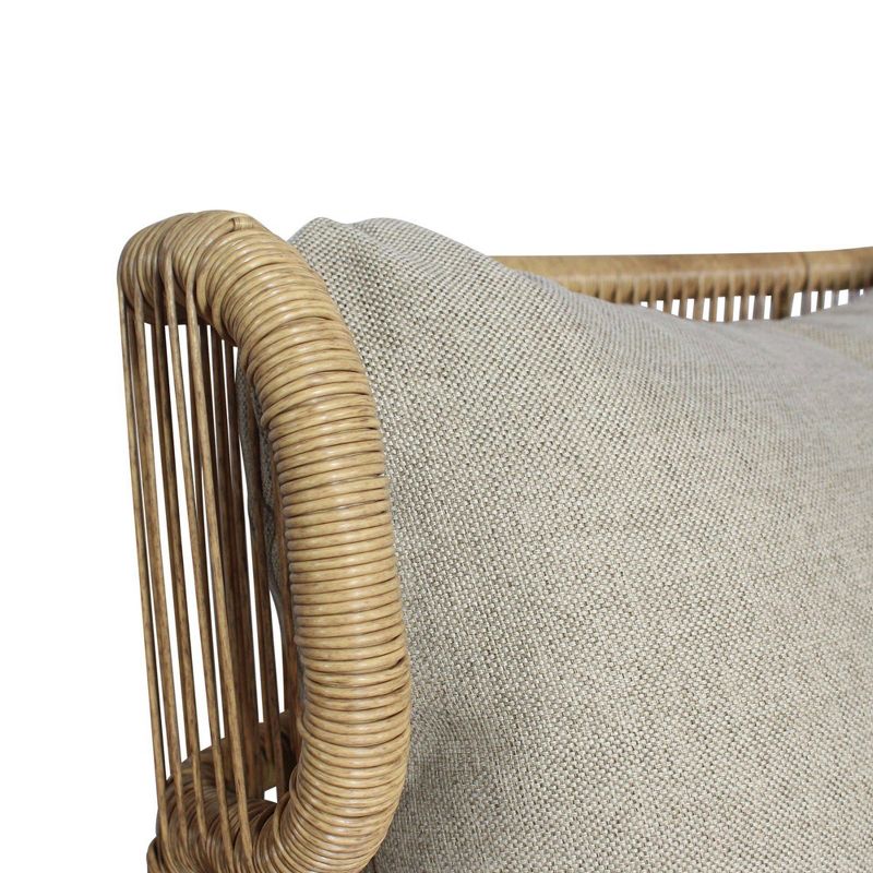 Pine Crest 4pc Loveseat Seating Group - Black - Courtyard Casual