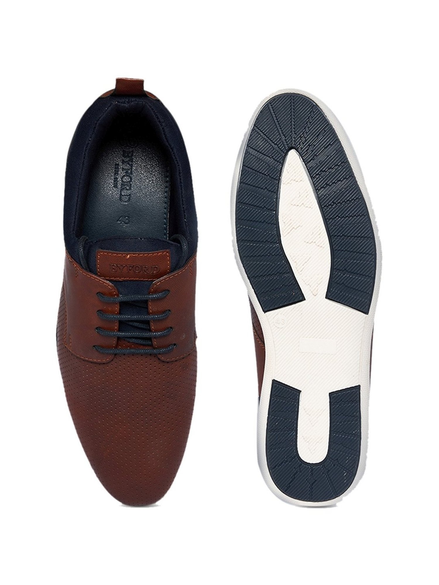 Byford by Pantaloons Men's Tan Derby Shoes