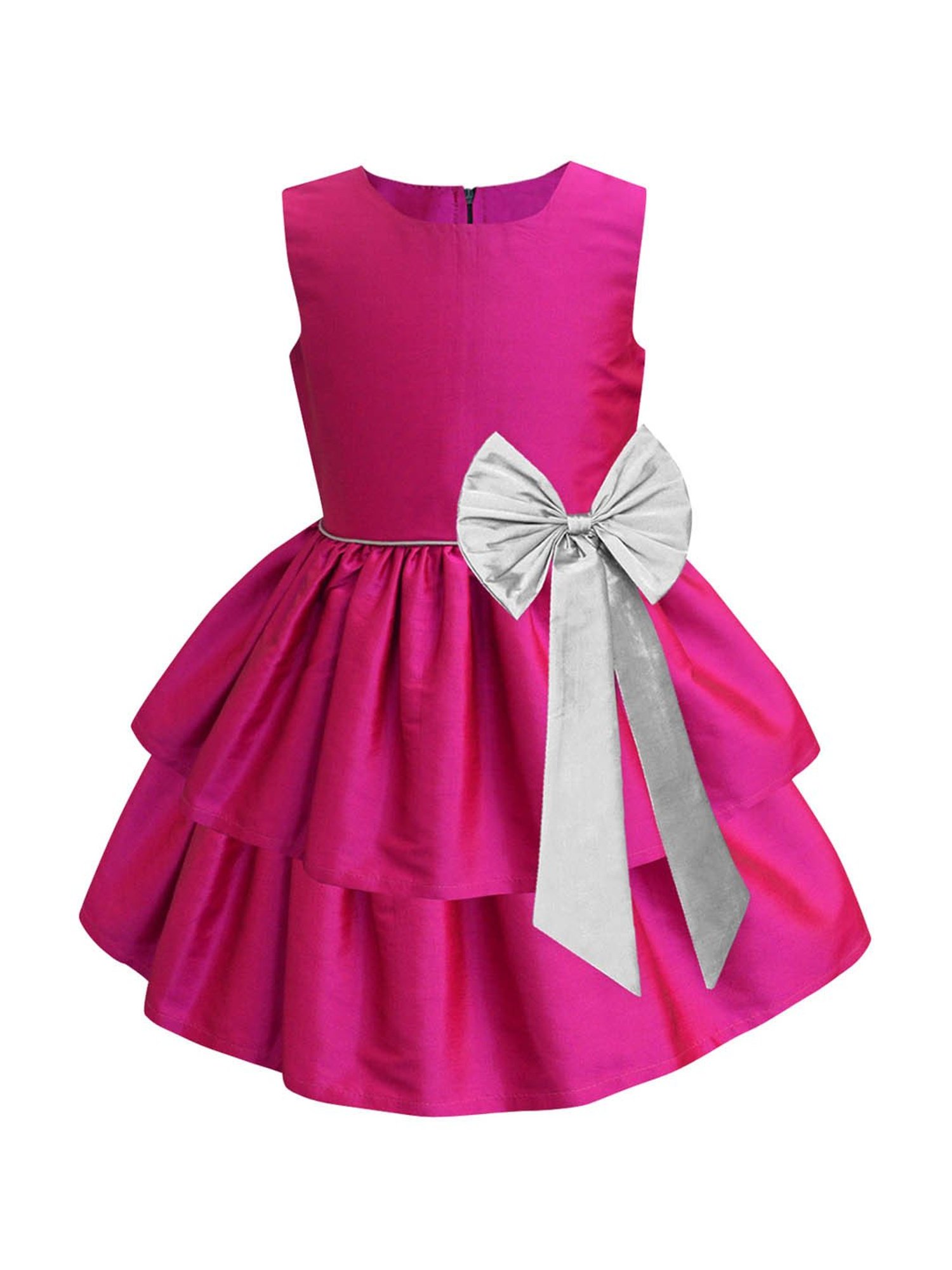 A.T.U.N. Magenta Pink Solid Dress
