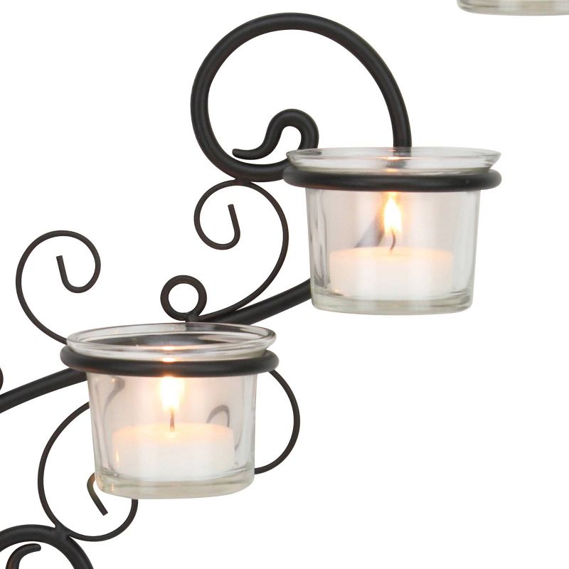 Decorative Tea Light Candle Holder Wall Sconce Set - Stonebriar Collection