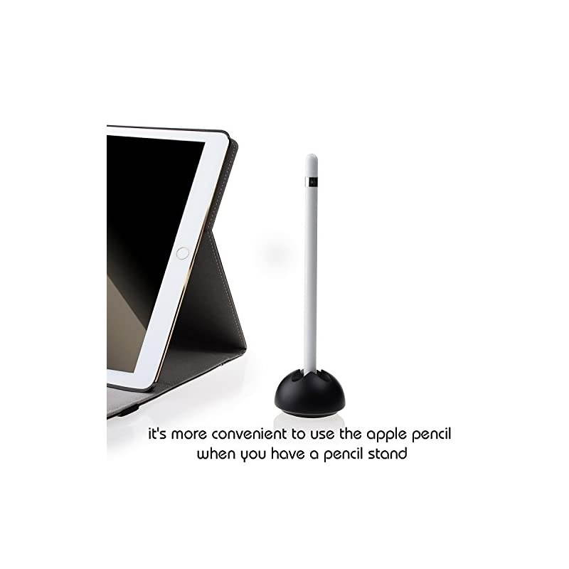 Mushroom Stand for Apple Pencil, Solid Aluminum Stand for Apple Pencil, Stand Horizontally and Vertically for Apple Pencil.(Black)