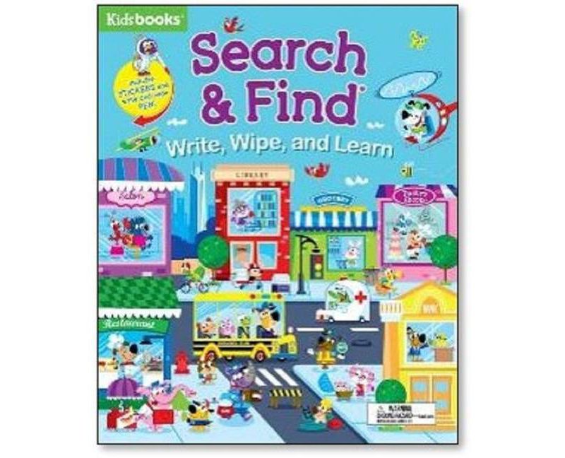 Search & Find Write, Wipe, and Learn - (Spiral Bound)