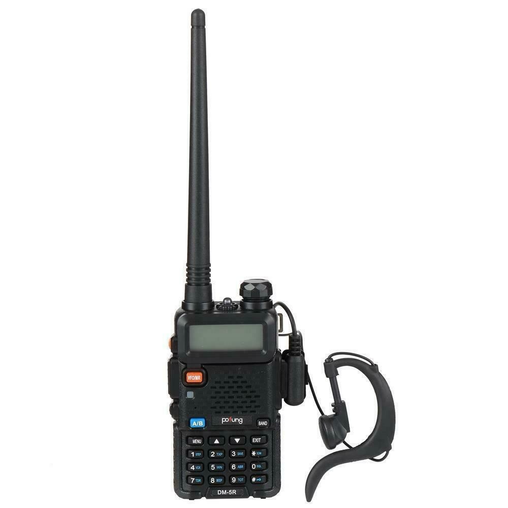 DMR-5R 2-Way Dual Band  VHF 136~174MHz Two Way Ham Radio Walkie Talkie 5W
