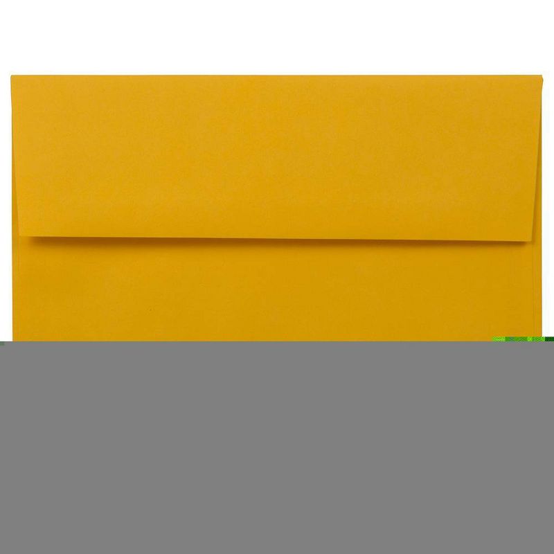JAM Paper 50pk A8 Invitation Envelopes - 5 1/2 x 8 1/8 - Yellow