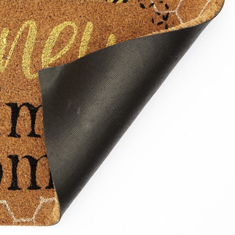 Evergreen Flag Cambridge Welcome Burlap Sassafras Switch Mat - 22" Long x 10" High