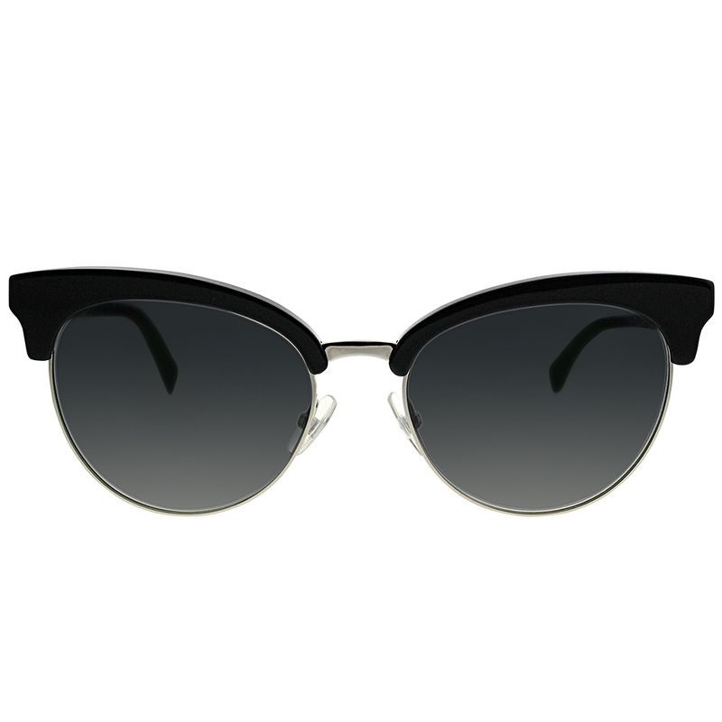 Fendi FF 0229 807 9O Womens Round Sunglasses Black 55mm