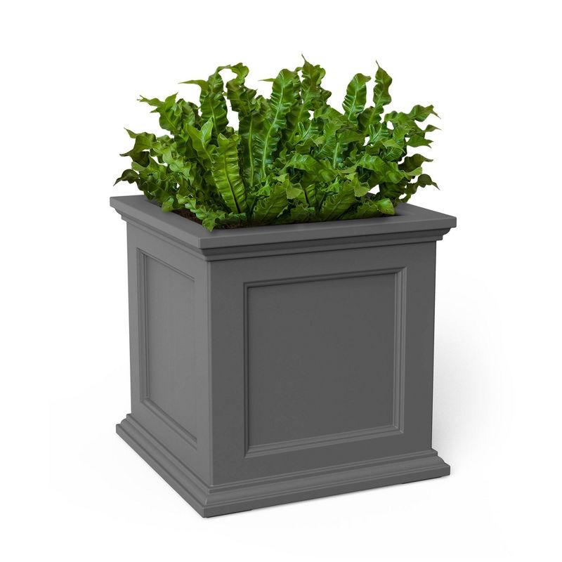 20" x 20" Fairfield Square Planter Graphite Gray - Mayne