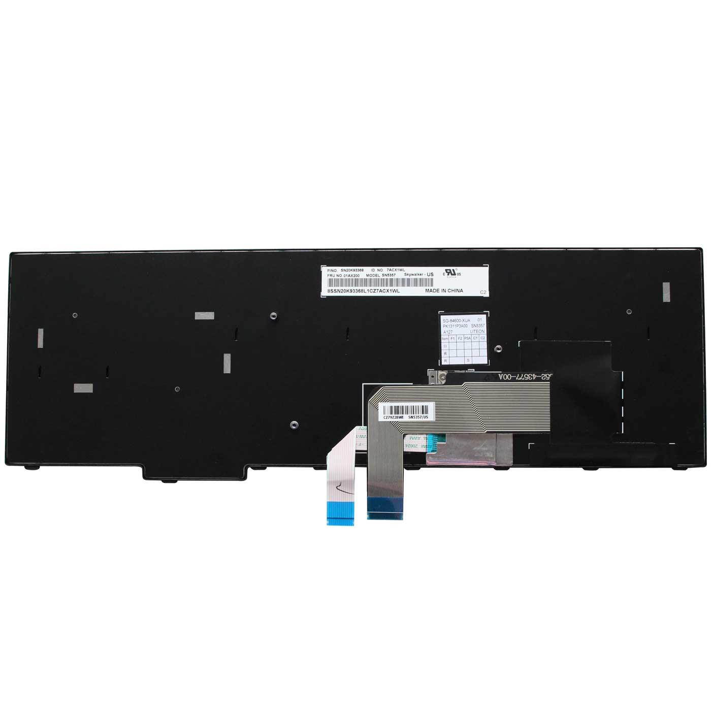 AUTENS Replacement US Keyboard for Lenovo ThinkPad E570 E570c E575 Laptop No Backlight