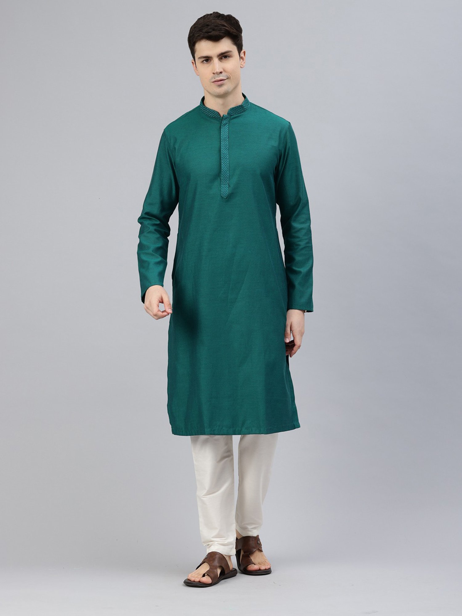 Manthan Cream Regular Fit Pyjamas