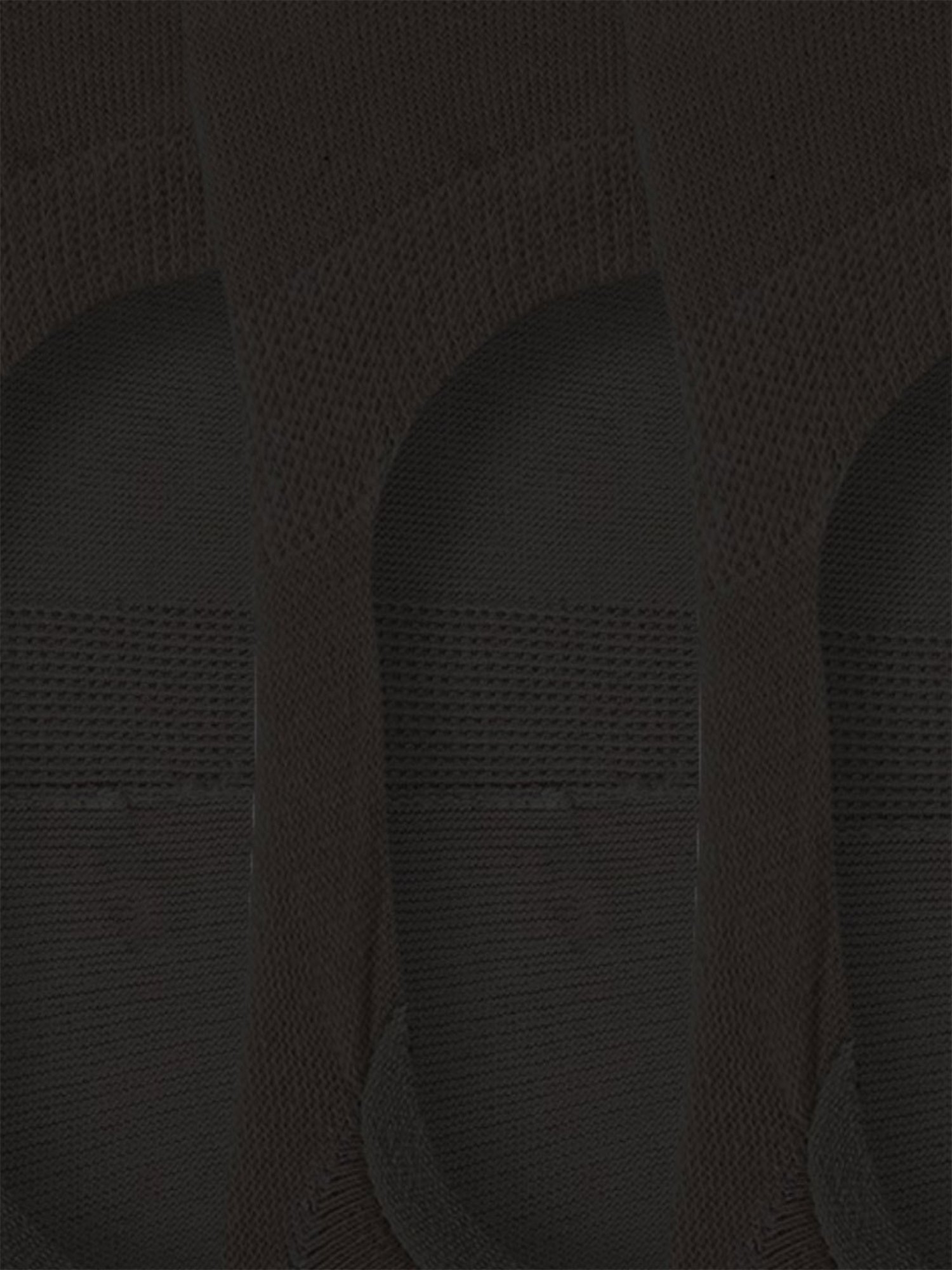 NEXT2SKIN Black Cotton Hidden Loafer No Show Invisible Liner Socks (Pack of 3)