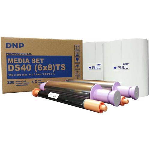 DNP DS40 Dyesub Printer Perforated Media 6x8/400 Prints (2 Rolls of 200)