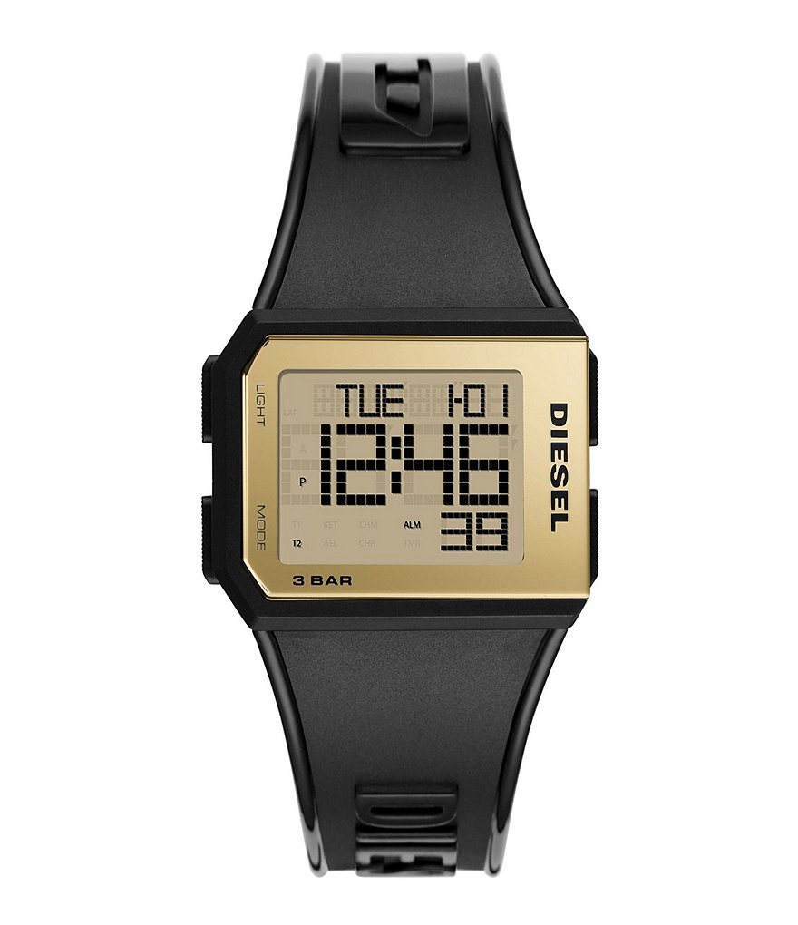 Diesel Chopped Digital Silicone Watch