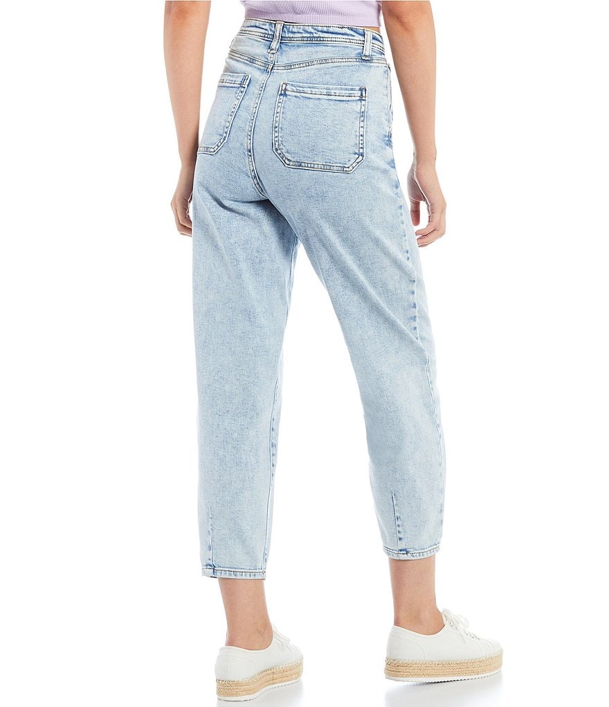 GB High Rise Barrel Cropped Leg Jeans