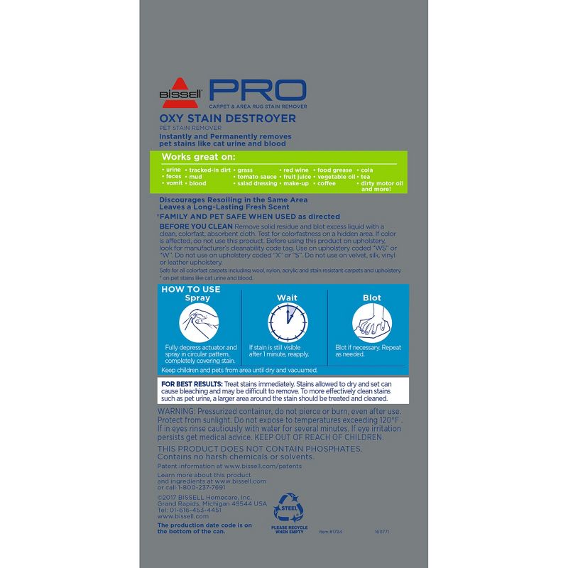 BISSELL Oxy Stain Destroyer Pet
