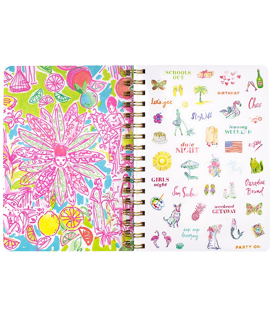 Lilly Pulitzer Cabana Cocktail 17 Month Jumbo Agenda