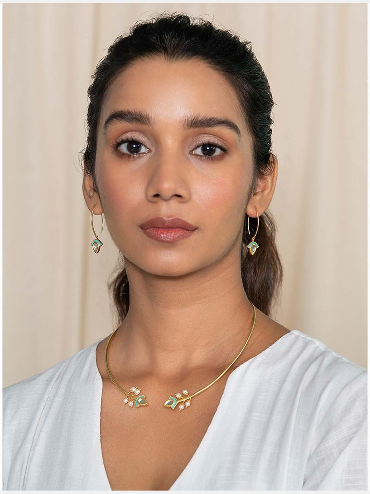 Clara 92.5 Sterling Silver Lily Earrings for Women