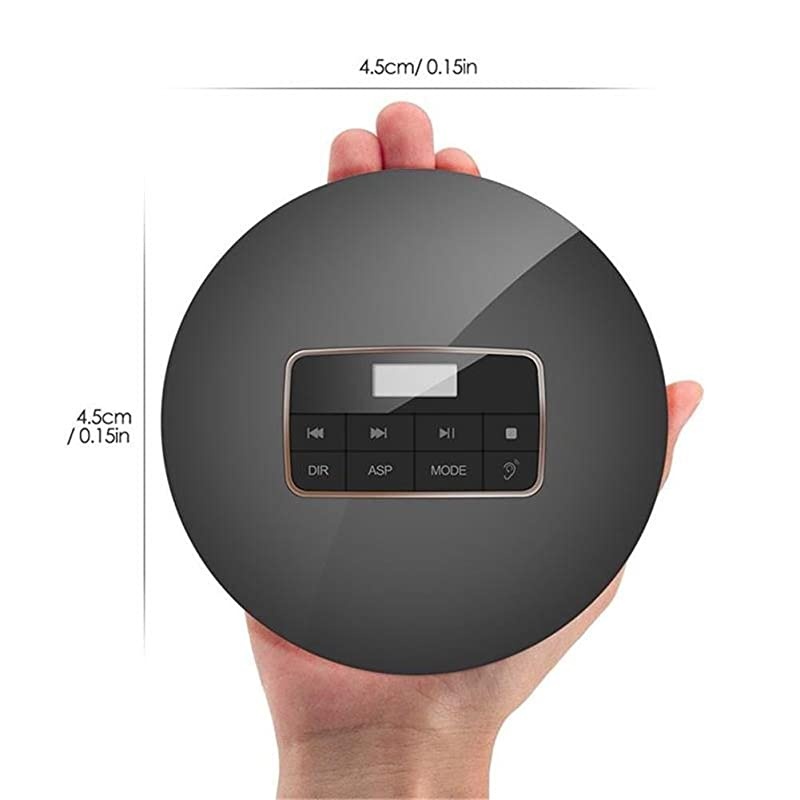 Portable CD Player HOTT Walkman CD Player LCD Display Anti-Skip Protection Shockproof Function Only Support 5 Formats CD CD-R CD-RW MP3 CD-DA WMA Audio Files Silver