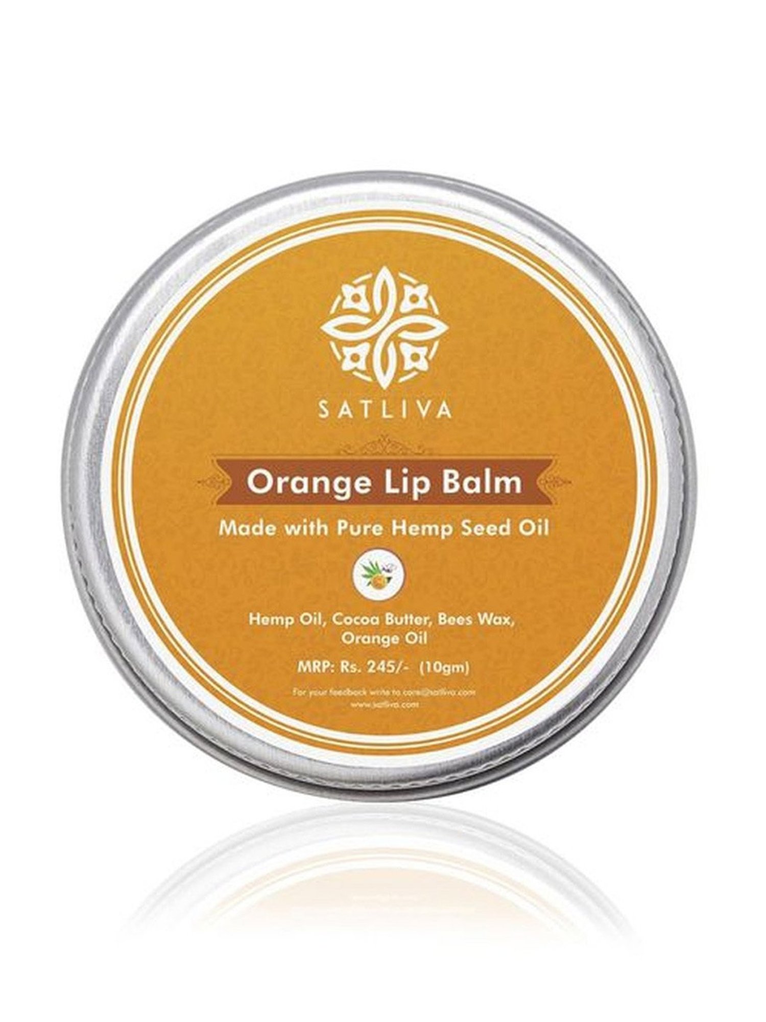 Satliva Orange Lip Balm - 10 gm