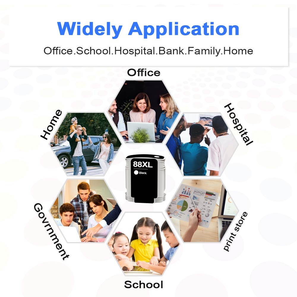 Compatible Refill Ink Bottle Replacement for Epson 522 T522 Use with Epson EcoTank ET-2720 ET-4700 Printer (Black, Cyan, Magenta, Yellow) 4-Pack