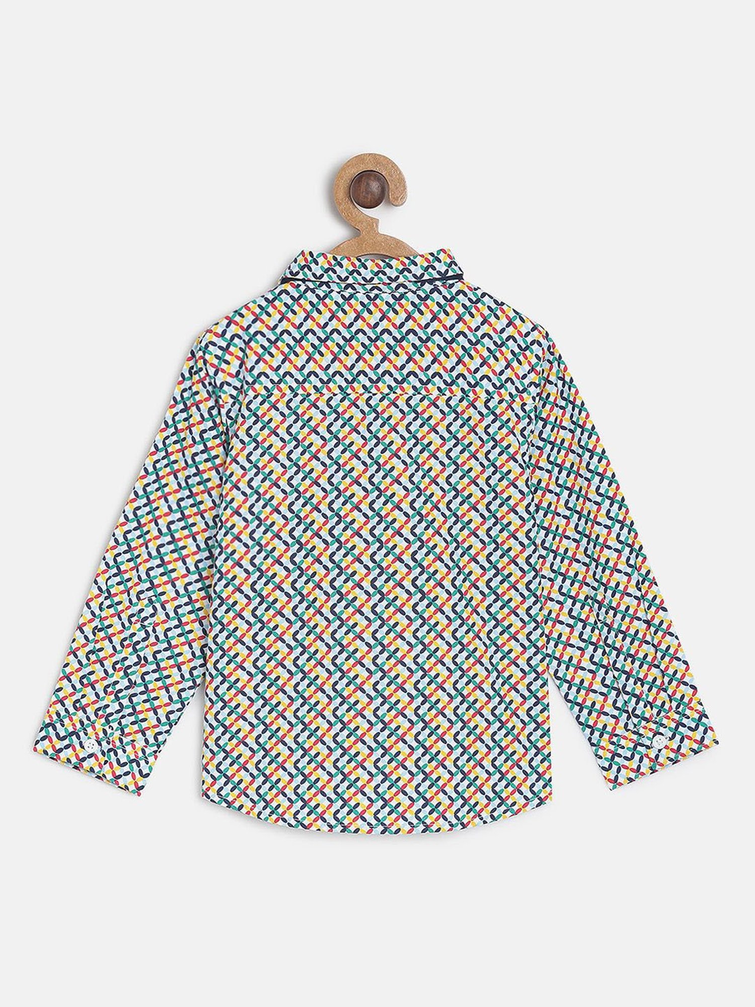 Nino Bambino Kids Navy & White Checks Kurta with Pyjama