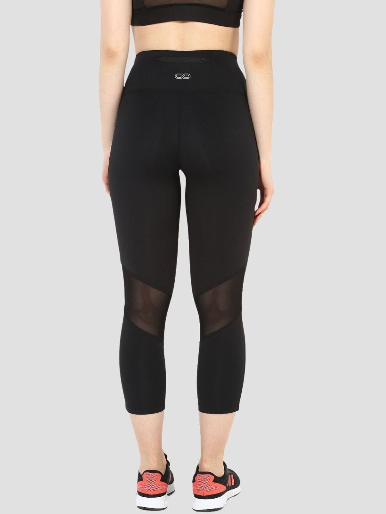 SILVERTRAQ Black Logo Print Capris