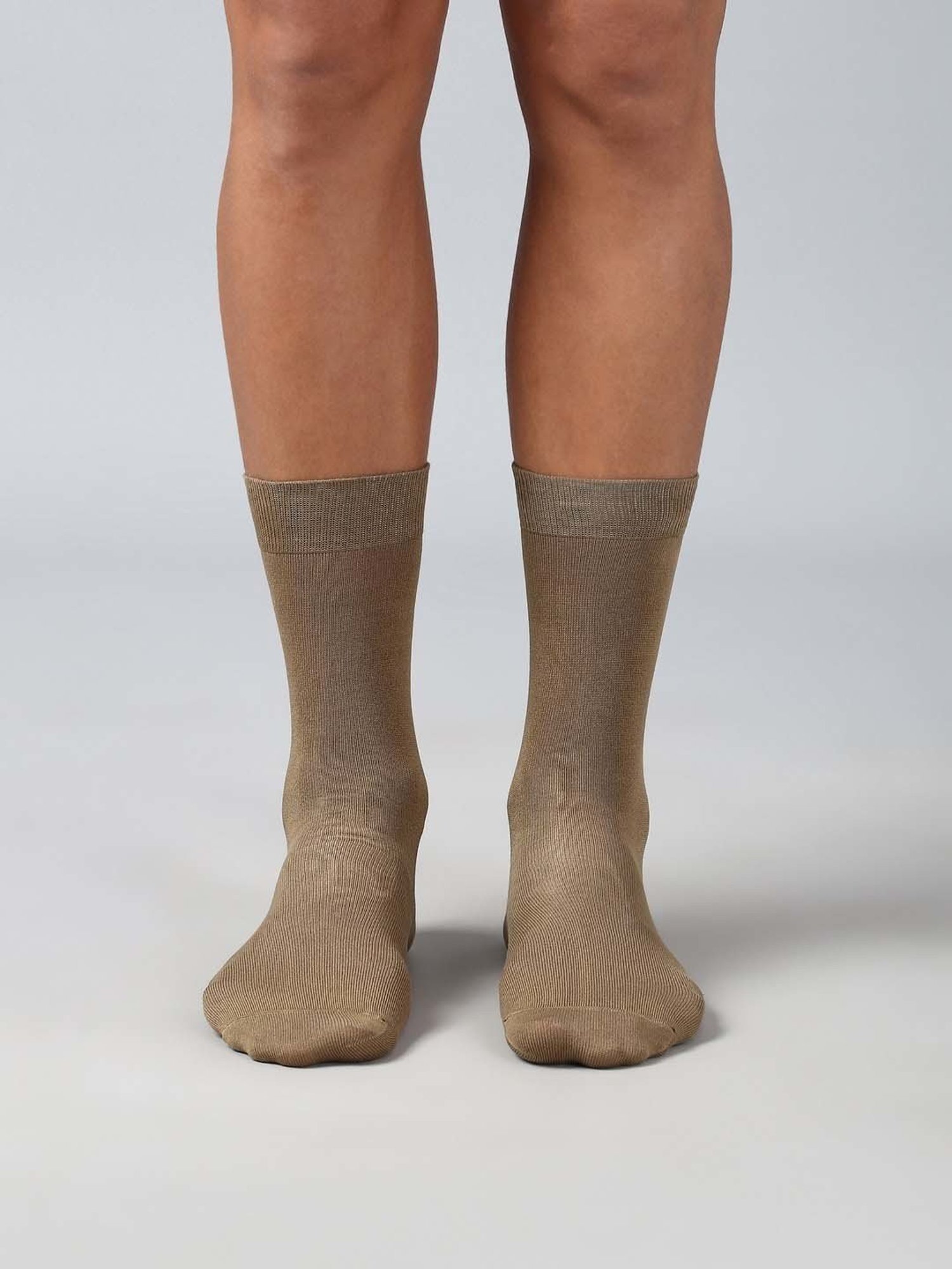 Van Heusen Brown Cotton Solid Socks - Set of 1