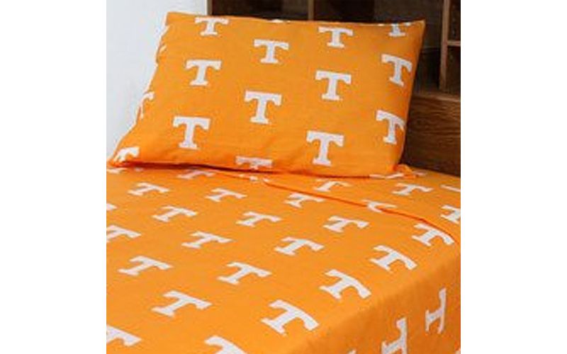 NCAA Tennessee Vols Collegiate Orange Twin X-Long Bed Sheets - Tennessee Volunteers..