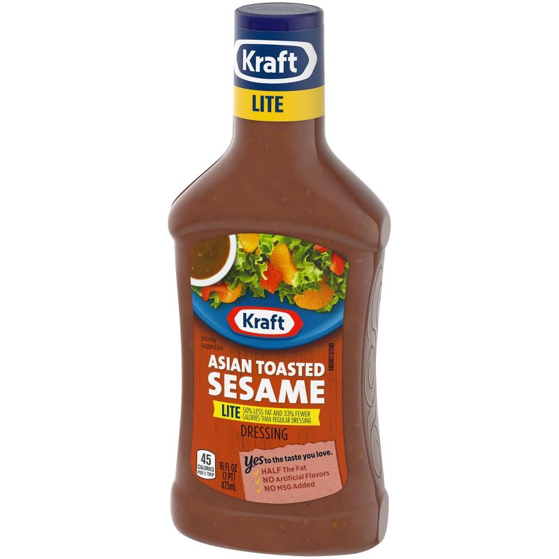 Kraft Asian Toasted Sesame Lite Reduced Fat Salad Dressing - 16fl oz