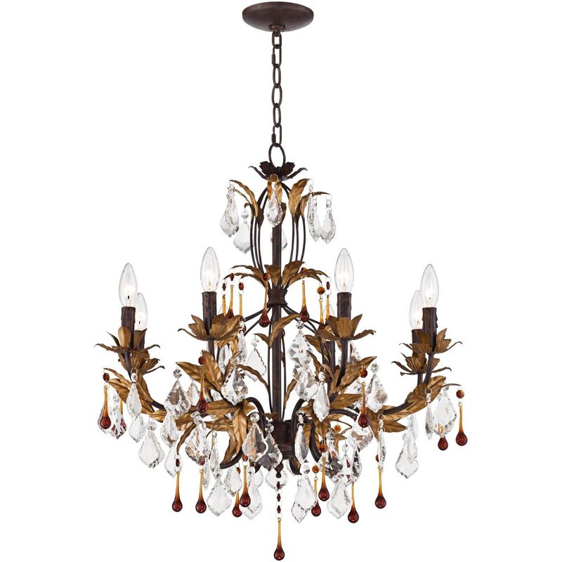 Kathy Ireland Venezia Gold 8-Light 26" Wide Chandelier