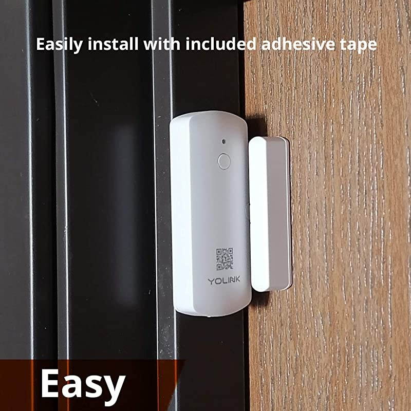 Smart Door Sensors 14 Mile Worlds Longest Range Wireless Window Door Sensor Works with Alexa IFTTT Smartphone Monitor App Alerts Open Reminder Smart Home Security Kit 4 Packs  Hub Included
