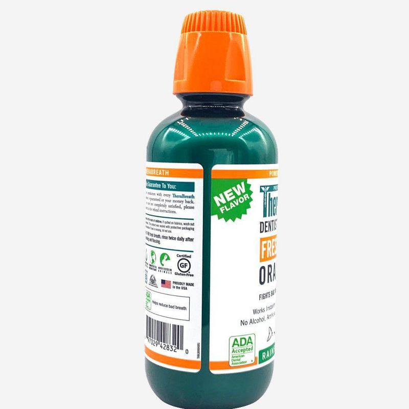 TheraBreath Fresh Breath Oral Rinse Rainforest Mint - 16 fl oz