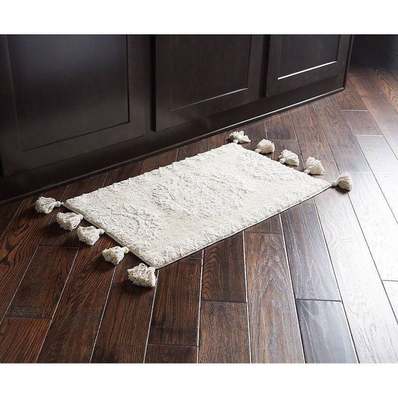 24" x 40" Medallia Bath Rug Natural - Saturday Knight Ltd.