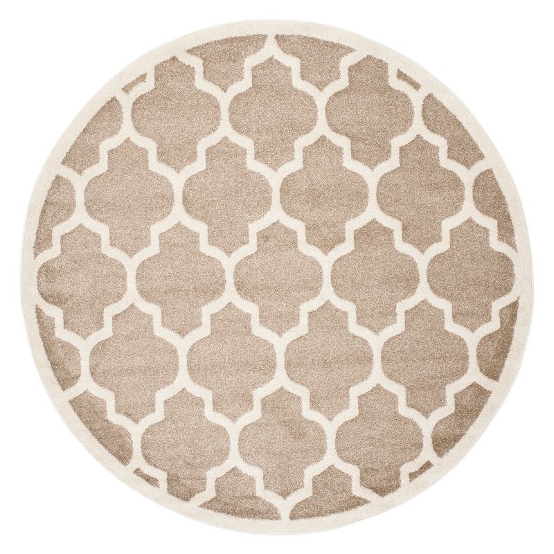 8' x 10' Le Soleil Outdoor Rug Black/Ivory - Linon