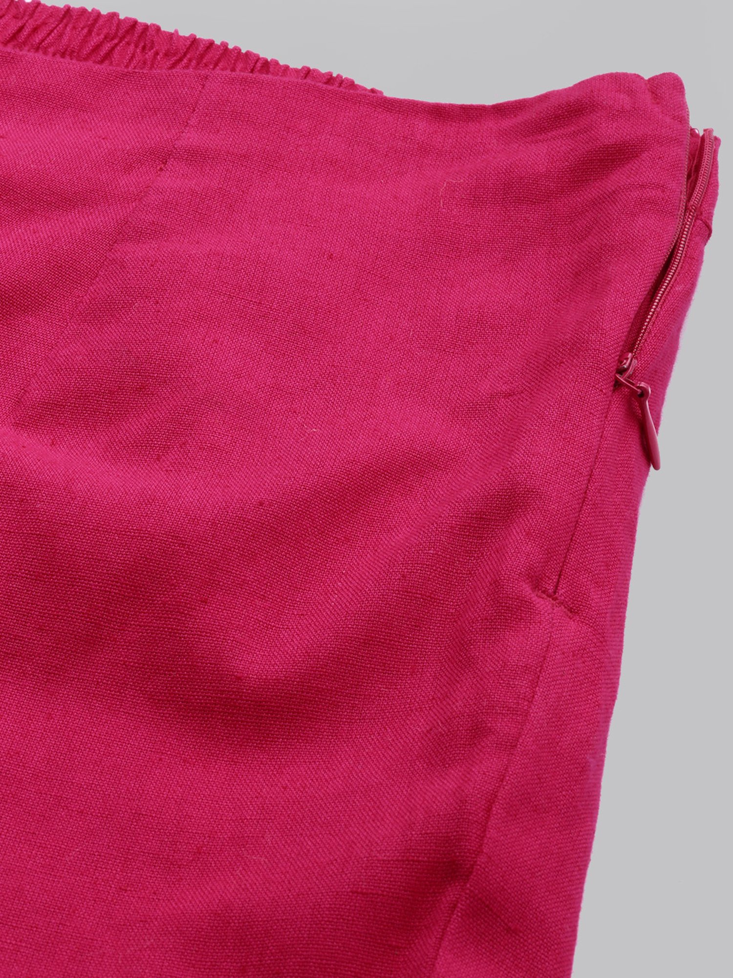 Divena Pink Khadi Regular Pants for Women&iquest;