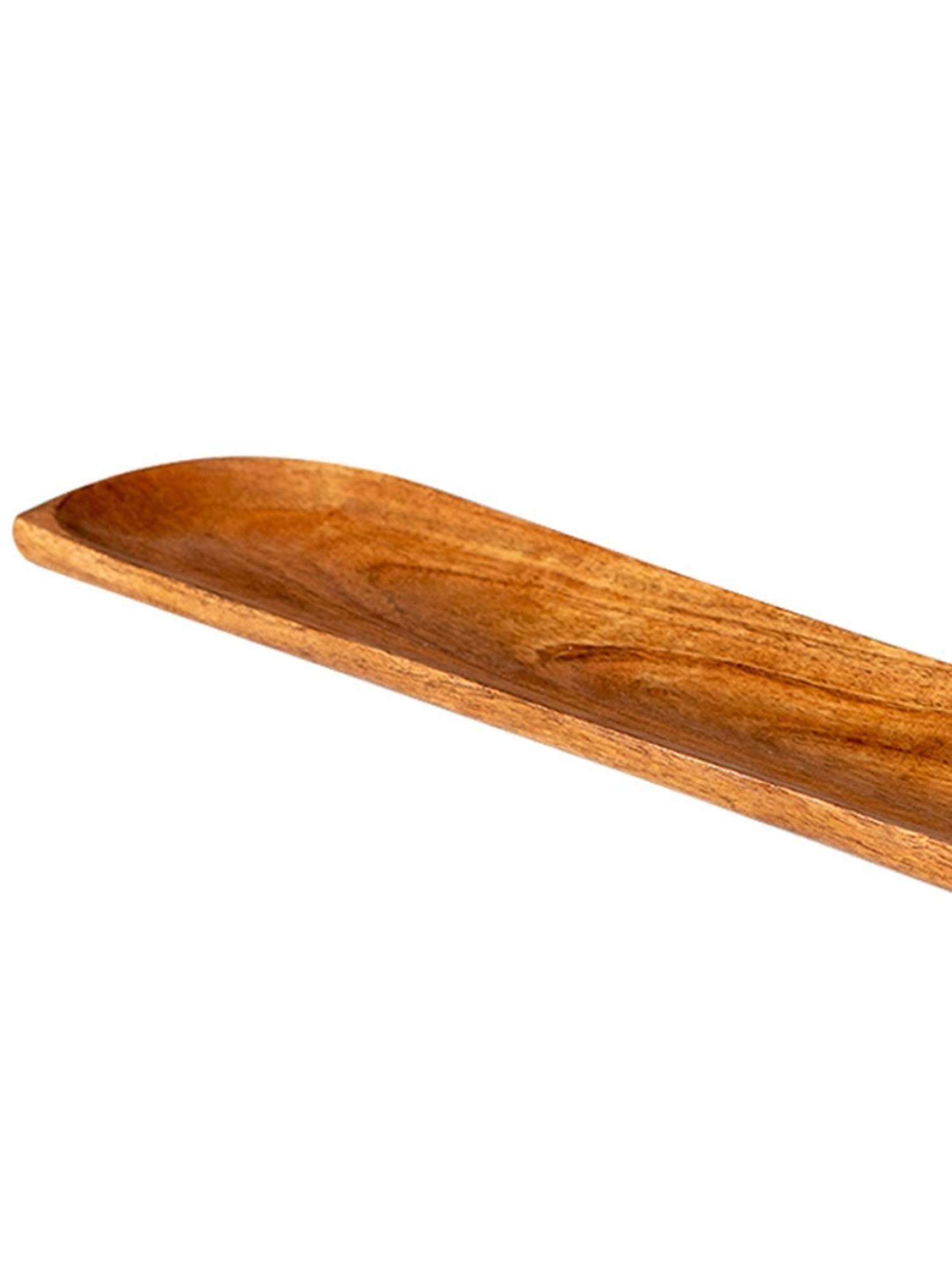 Nestroots Serving Platter Tray for Snack Wooden Rectangular Serving Tray with Handle Cheese Board