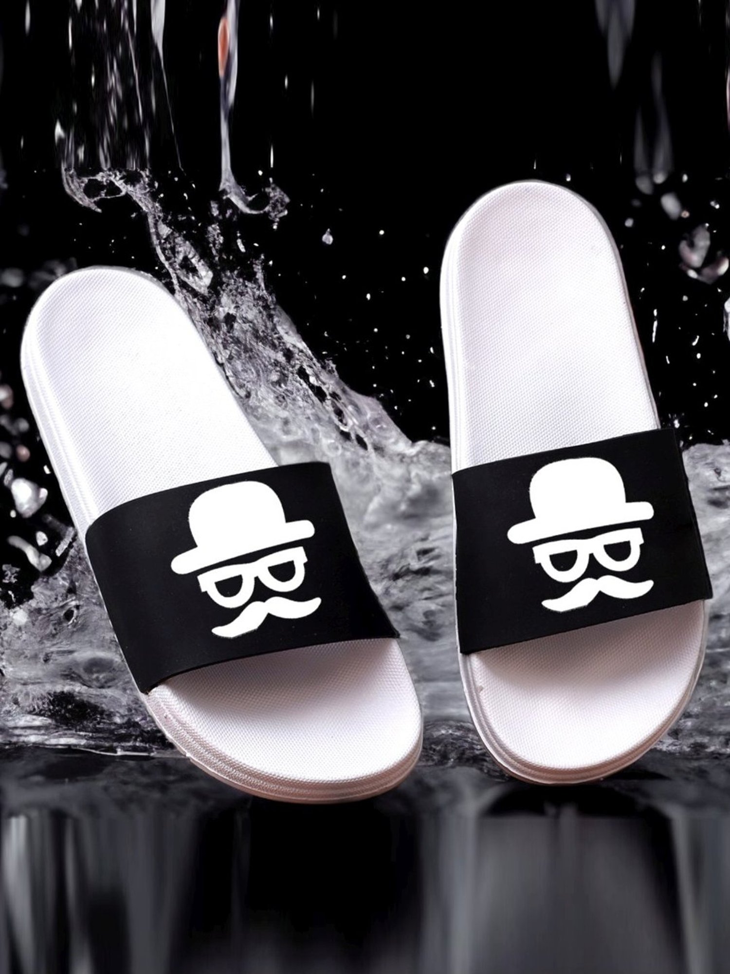 Pampy Angel Men's White Slides