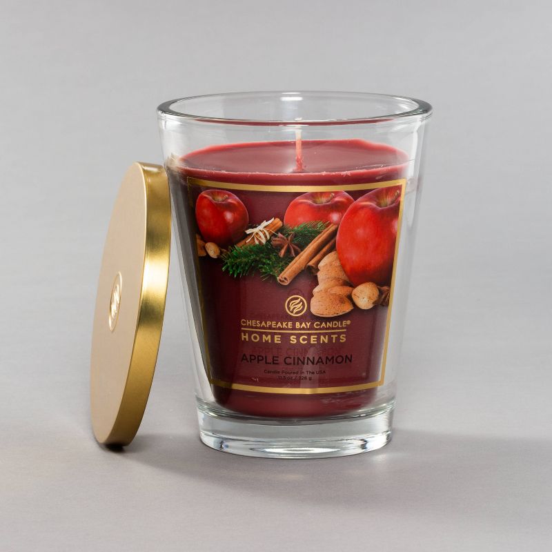 11.5oz Glass Jar Candle Apple Cinnamon - Home Scents by Chesapeake Bay Candle