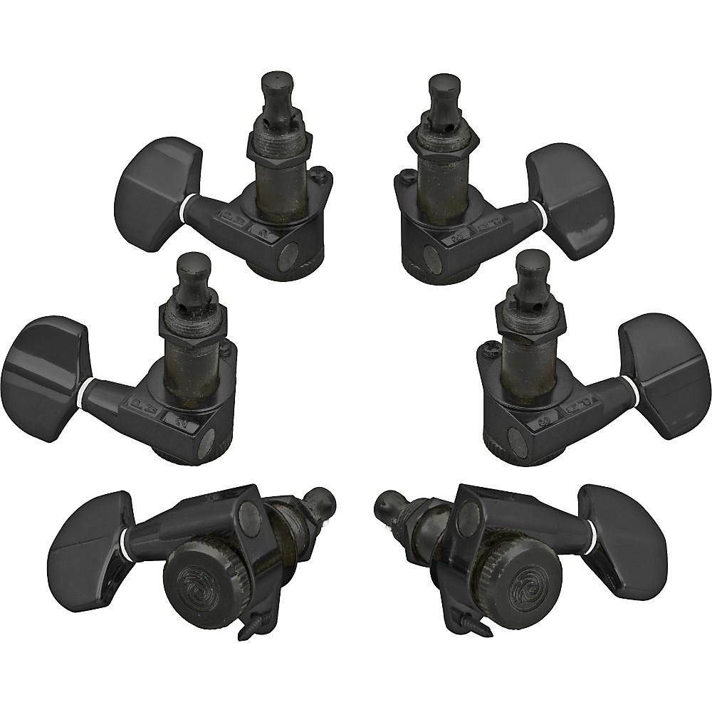 D'Addario Planet Waves Auto-Trim Tuning Machines/3 Per Side Black
