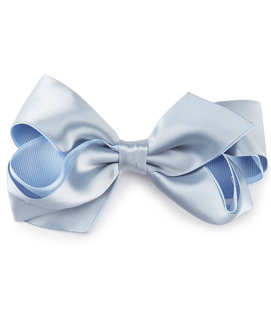 Edgehill Collection Little Girls Satin Grosgrain Bow