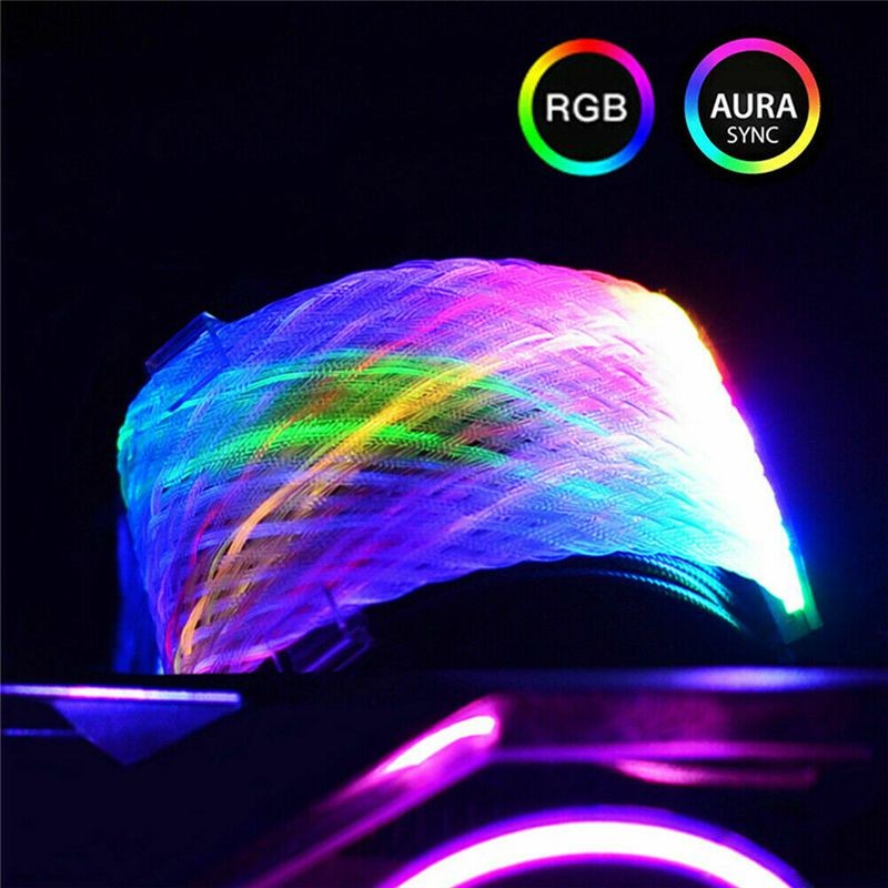 Extension Cable Power Supply Accessory Addressable RGB Light PC Case Sync 24 Pin
