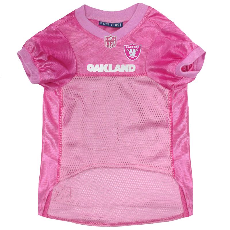 NFL Oakland Raiders Pets First Pink Pet Football Jersey - Pink M